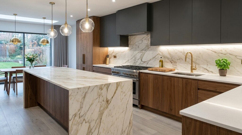 Luxury marble kitchen