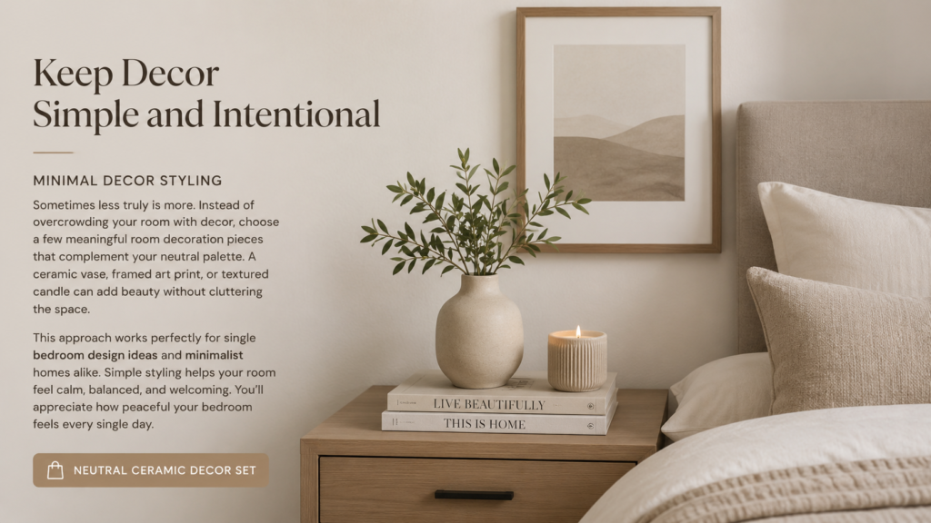 Minimal Decor Styling