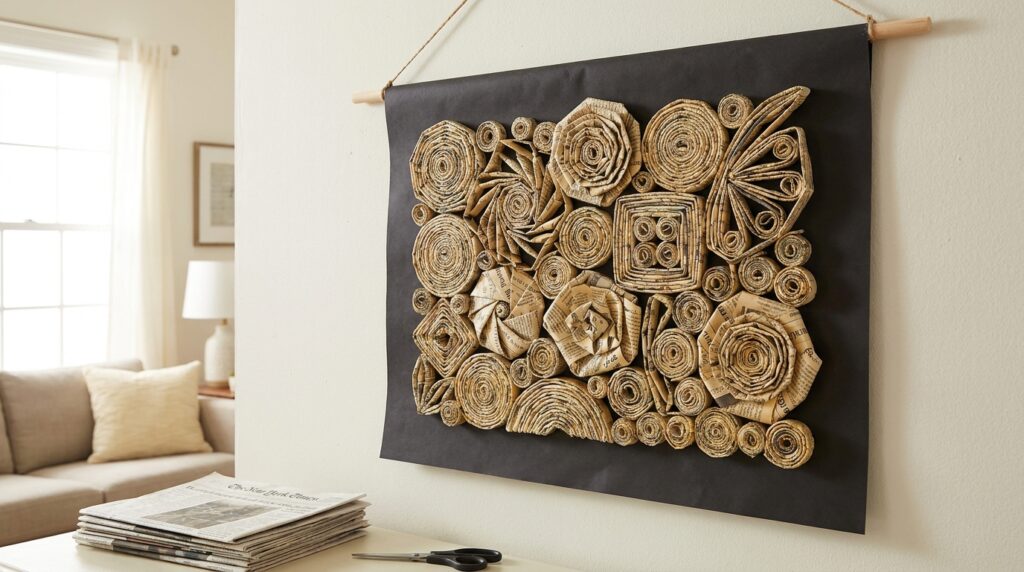 Creative Newspaper Decor