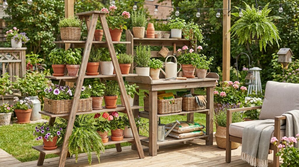 Outdoor Plant Shelf