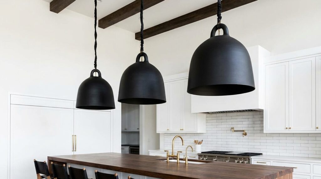Bold Black Pendants