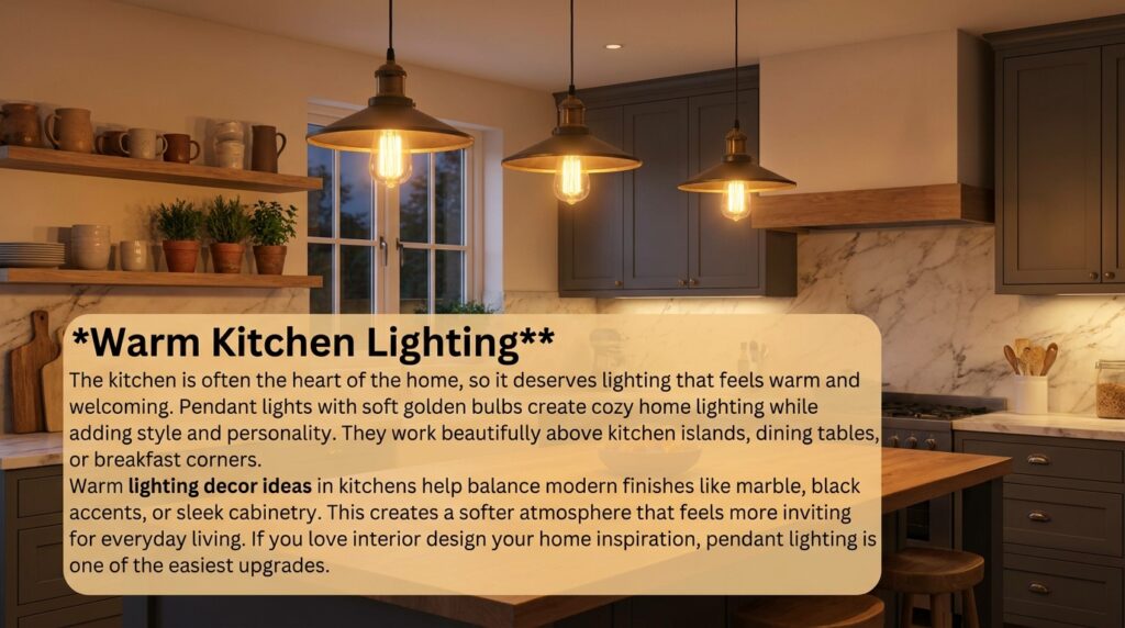 Warm Kitchen Lighting