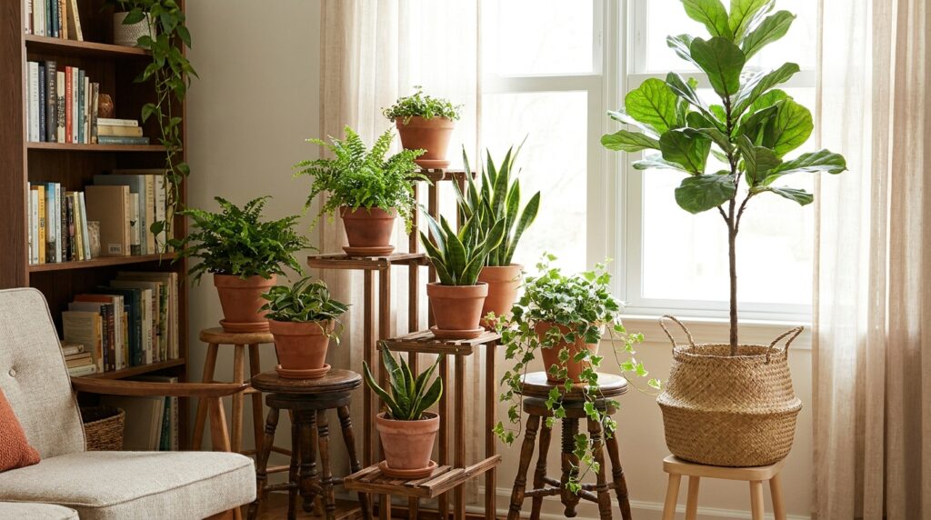 Layered Plant Decor