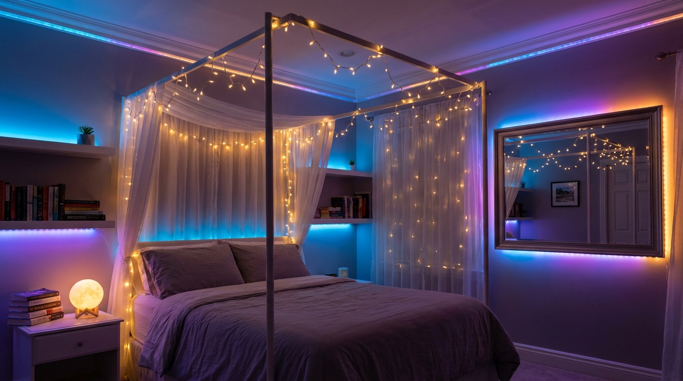 Room Decor Ideas With LED Lights