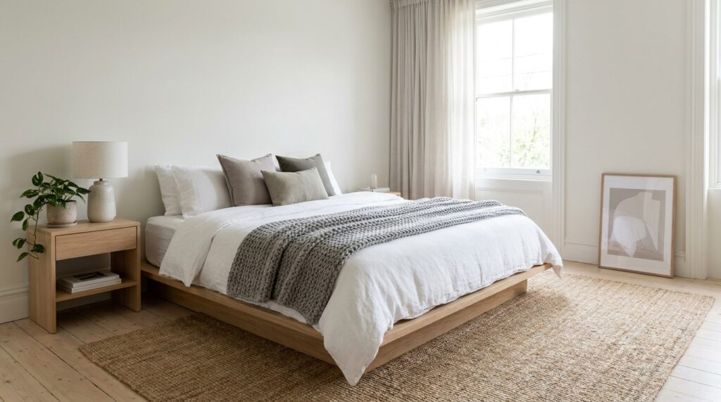 Scandinavian bedroom vibe
