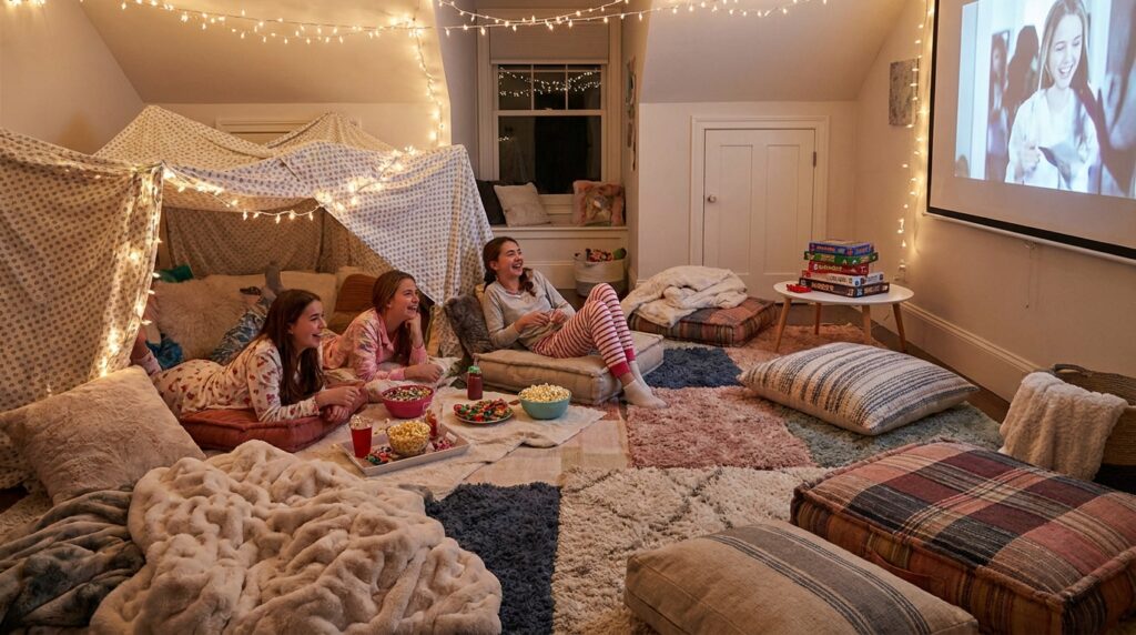 Sleepover Room Setup