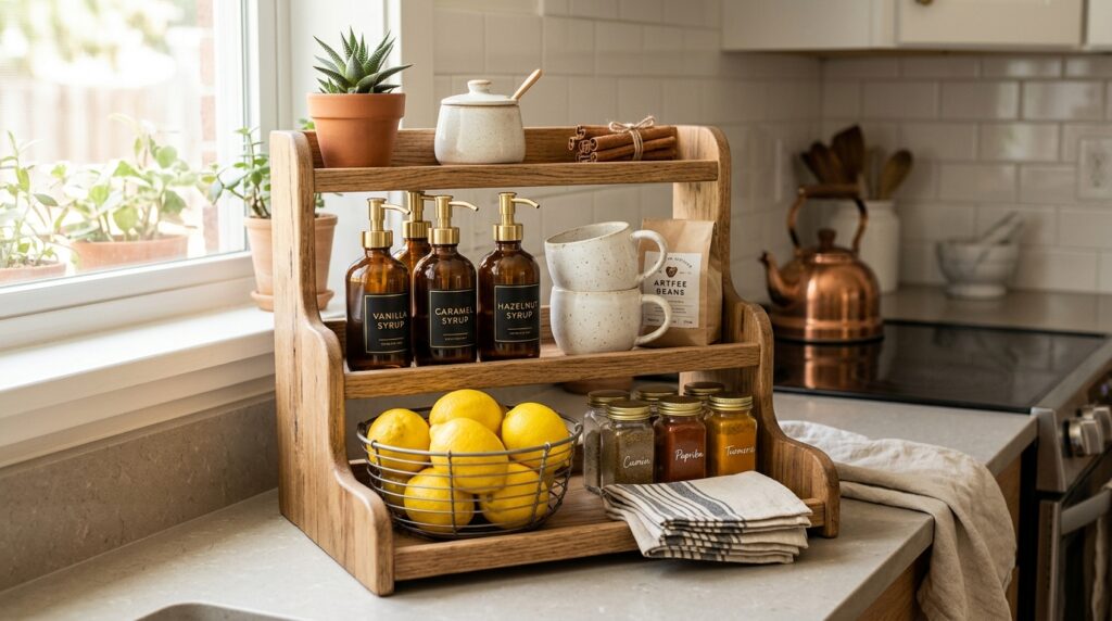 Wooden Kitchen Stand