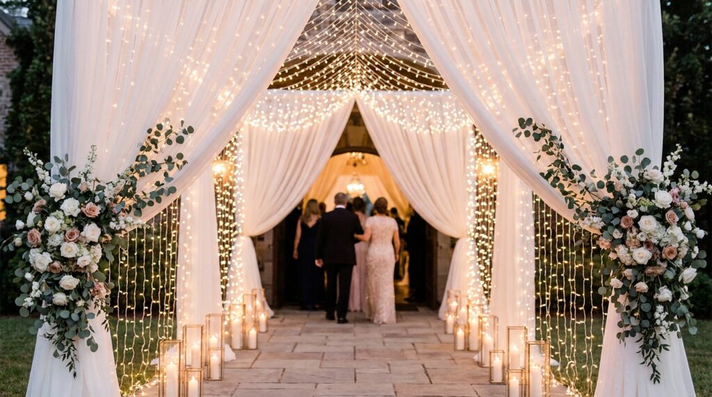 Glowing Wedding Entry