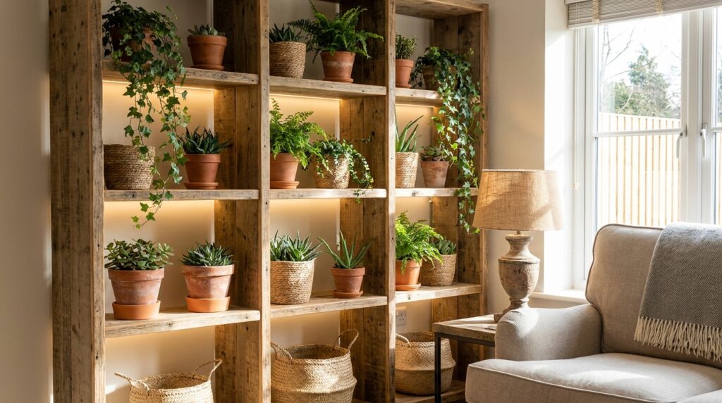 Wood Plant Display