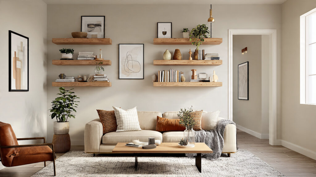 Minimal Shelf Styling