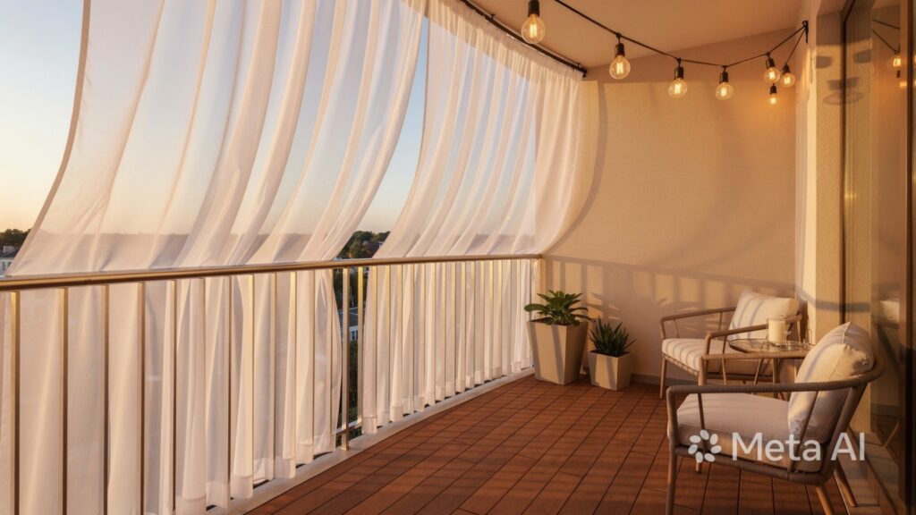 Balcony Curtain Styling