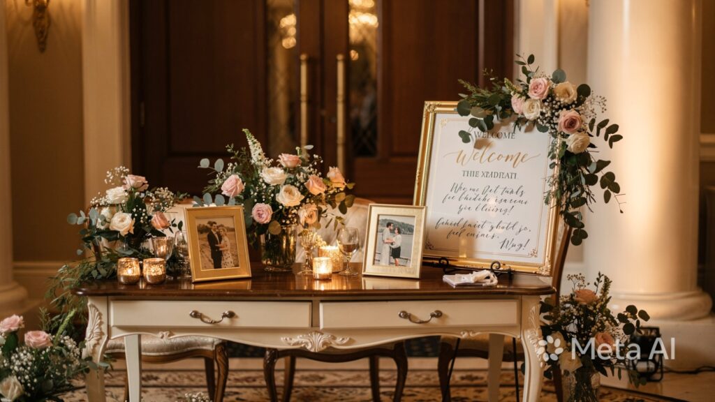 Wedding Welcome Decor