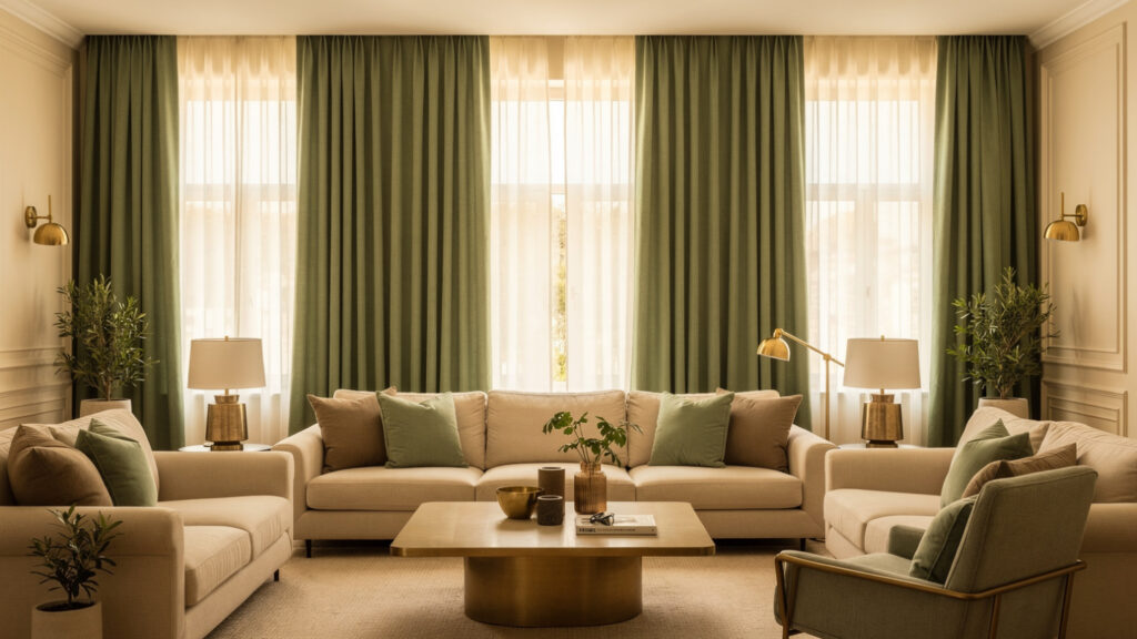 Green Curtain Room