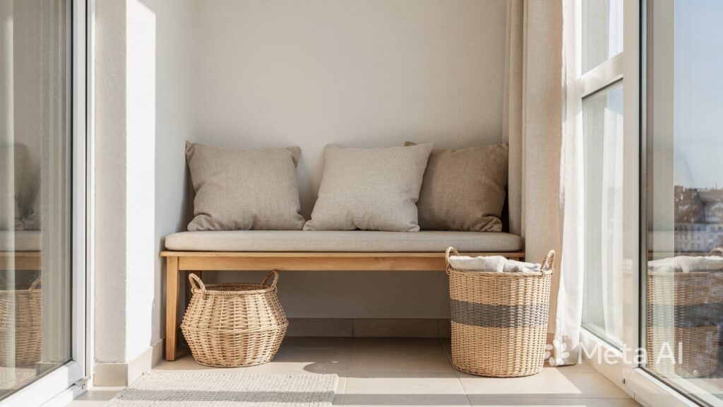 Neutral Balcony Decor