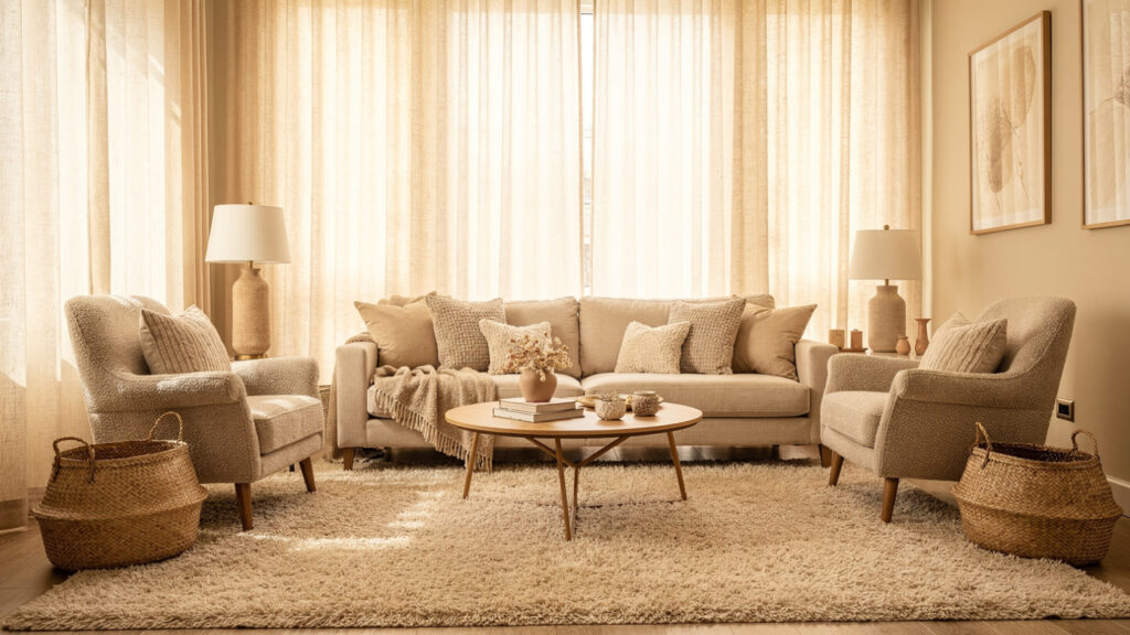 Beige Cozy Corner