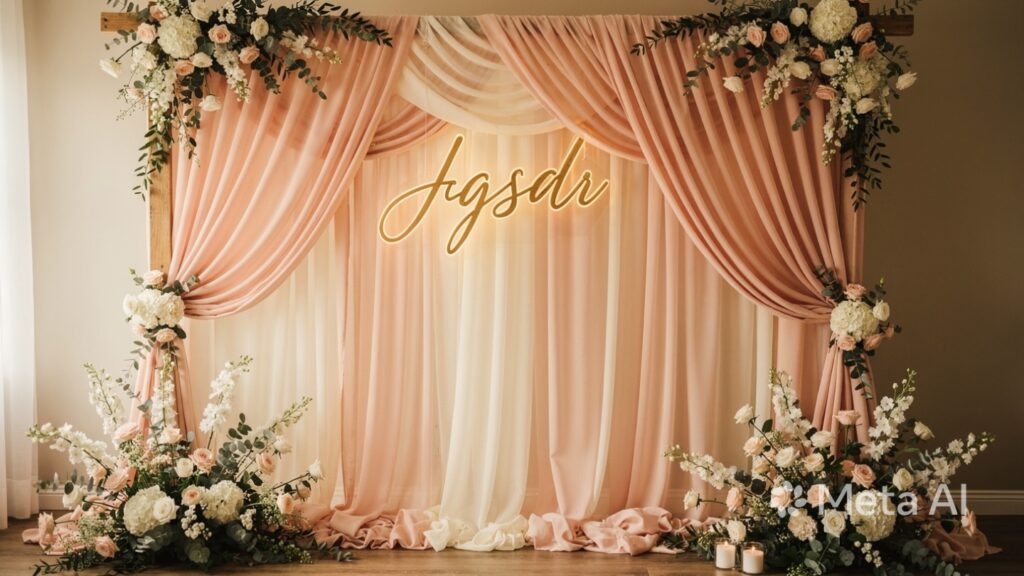 Dreamy Engagement Backdrop