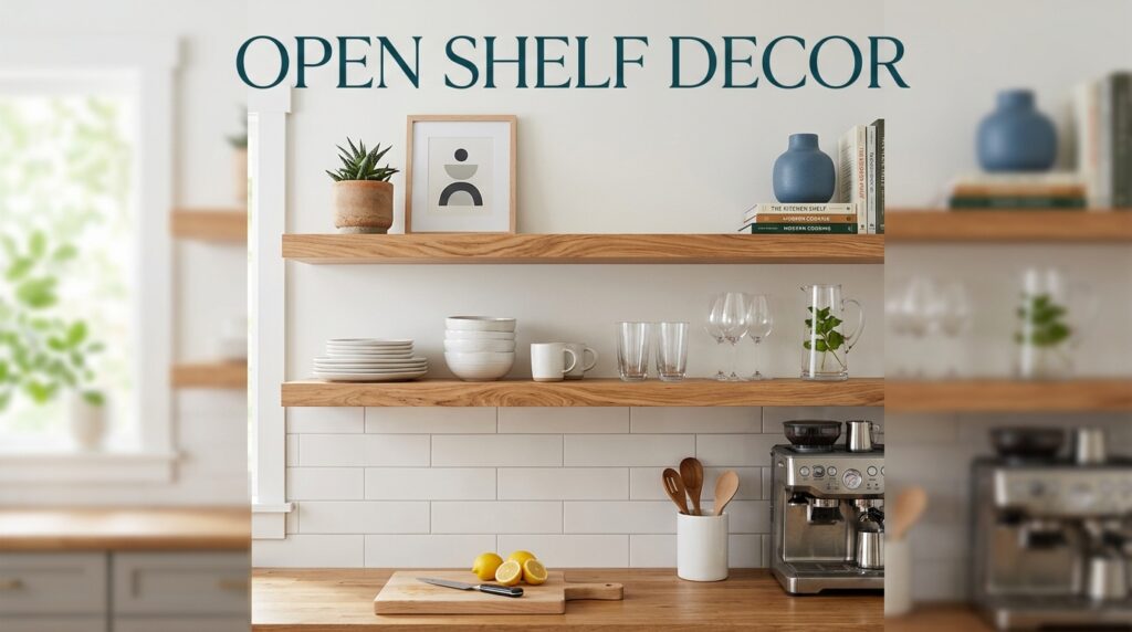 Open Shelf Decor