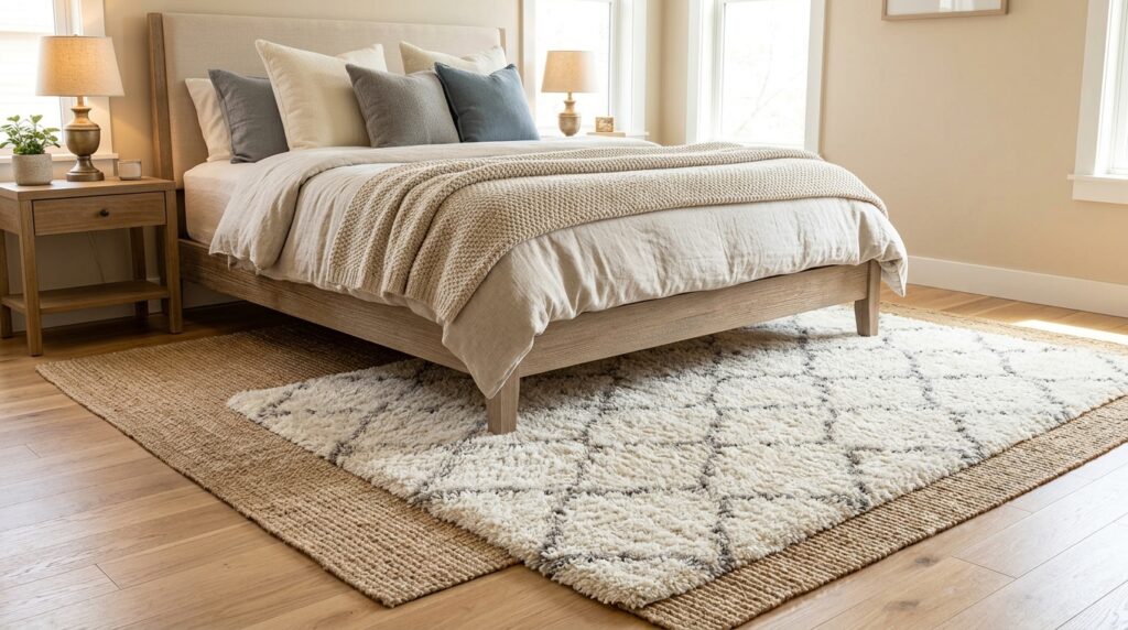 Layered Rug Look