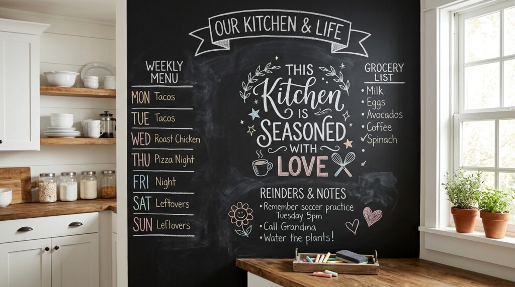 Chalkboard Feature Wall