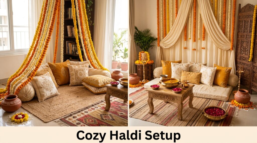 Cozy Haldi Setup