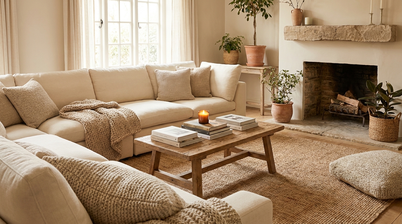 Cozy Neutral Living Room Ideas