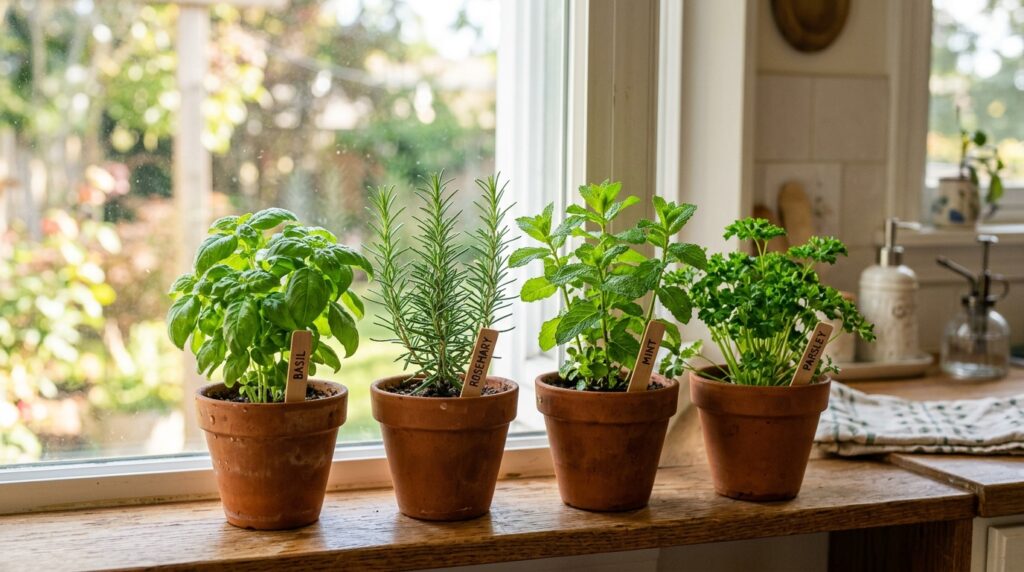 Fresh Herb Display
