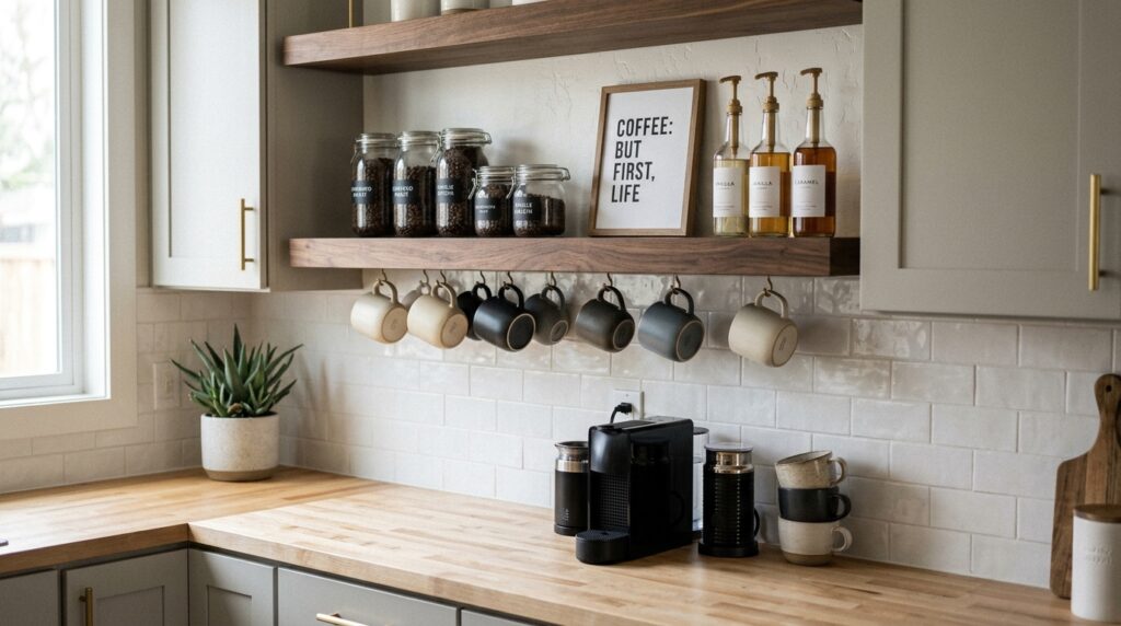 Bold Coffee Shelf