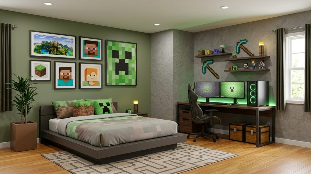 Minecraft Bedroom Theme