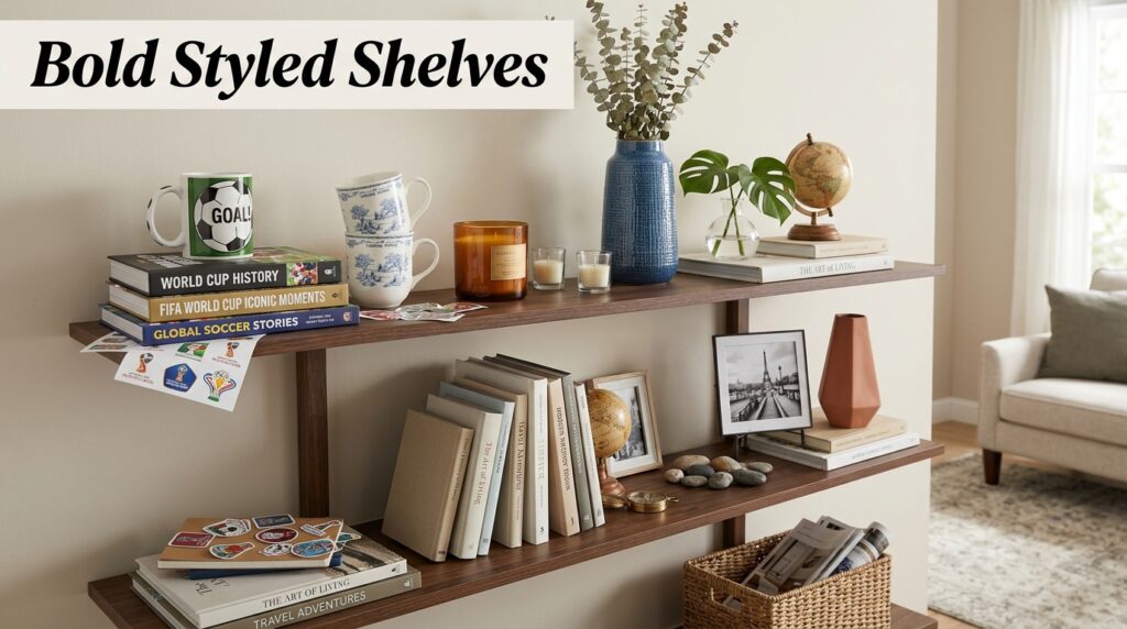 Bold Styled Shelves
