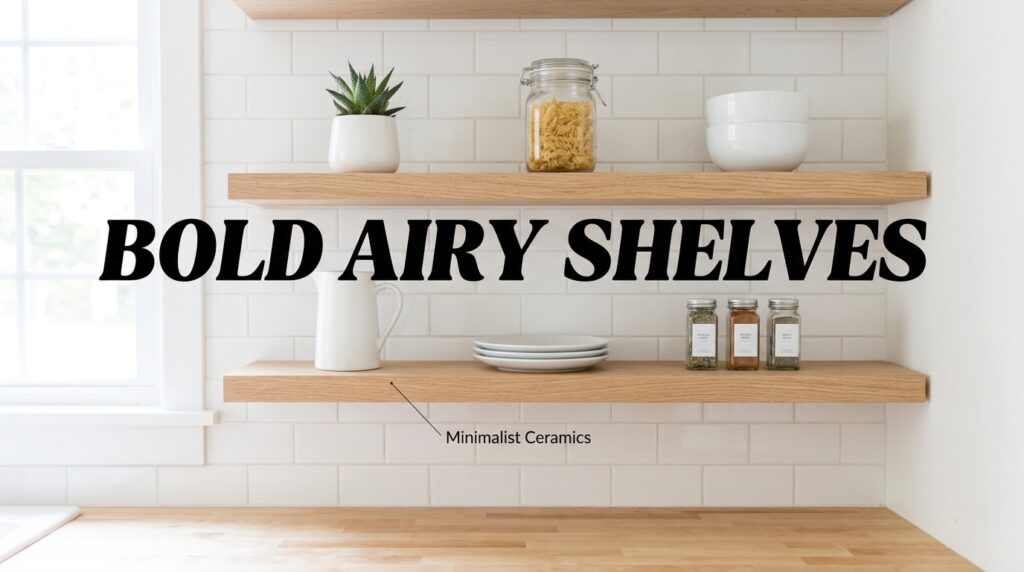 Bold Airy Shelves