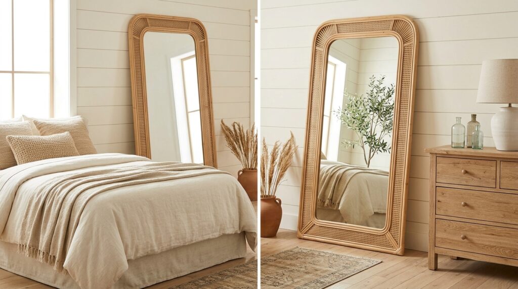 Rattan Mirror