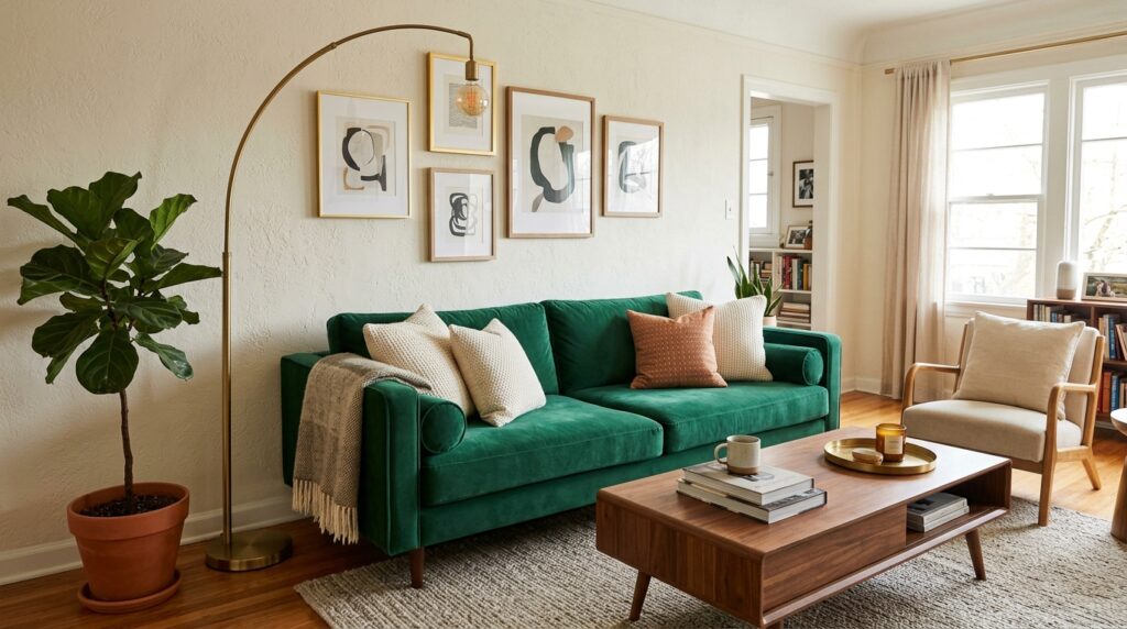 Green Sofa Focus