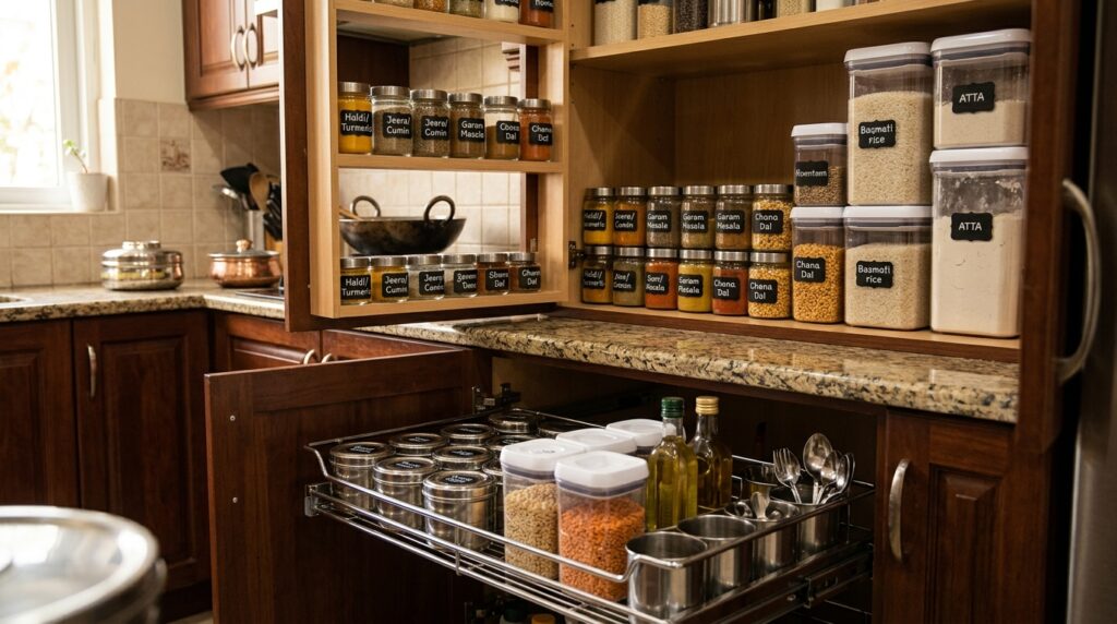  Indian Kitchen Storage Makeover