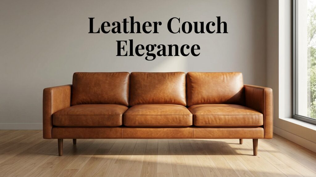 Leather Couch Elegance