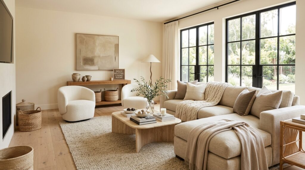 Bold Neutral Living Room