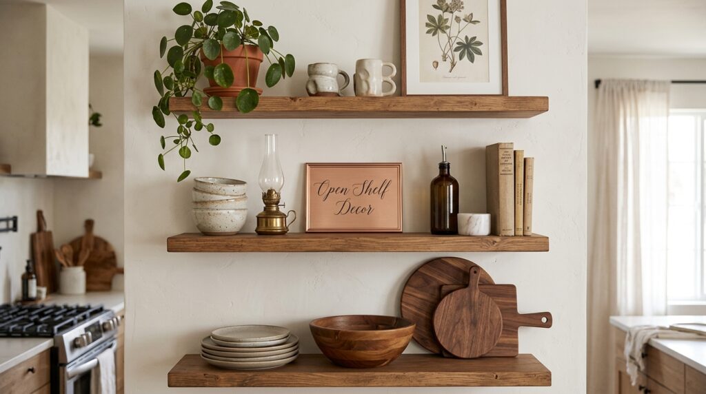 Open Shelf Decor