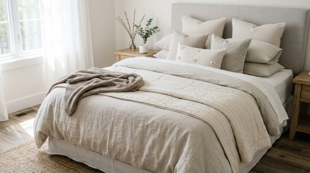 Neutral Spring Bedroom