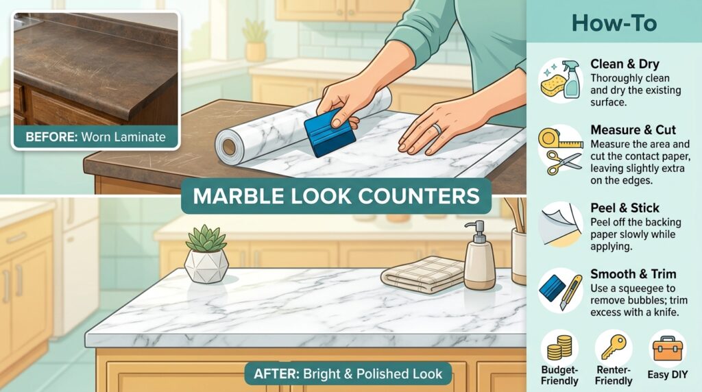 Marble Look Counters