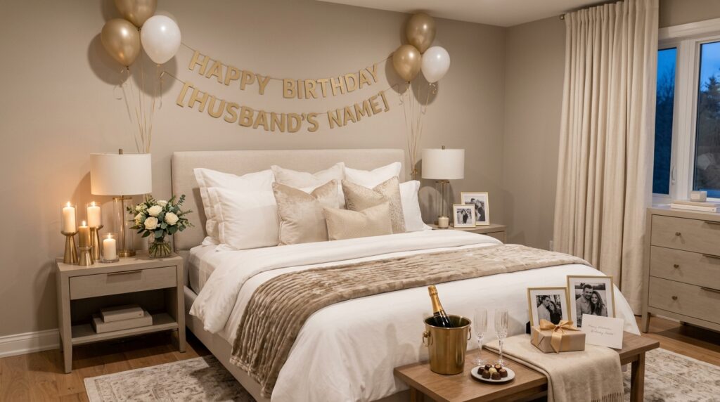 Elegant Husband Birthday Decor
