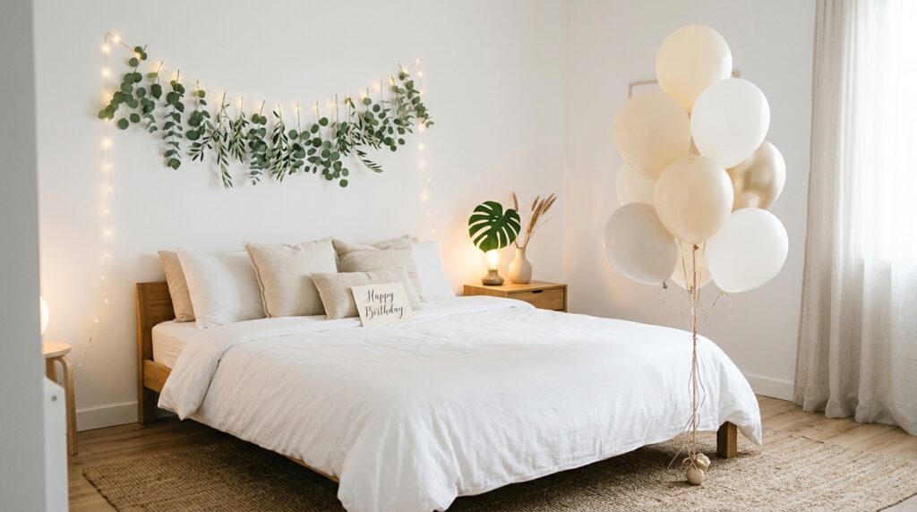 Minimal Birthday Decor
