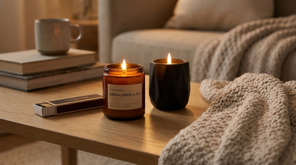 Cozy Candle Display