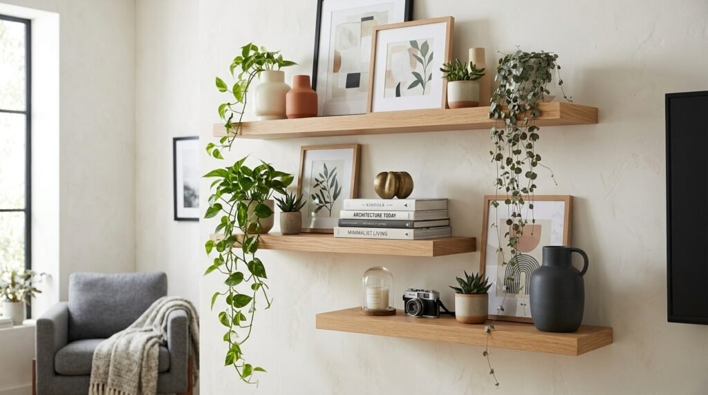 Floating Shelf Styling