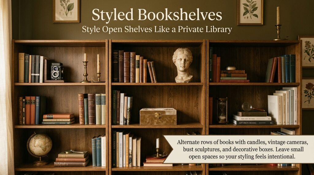 Styled Bookshelves
