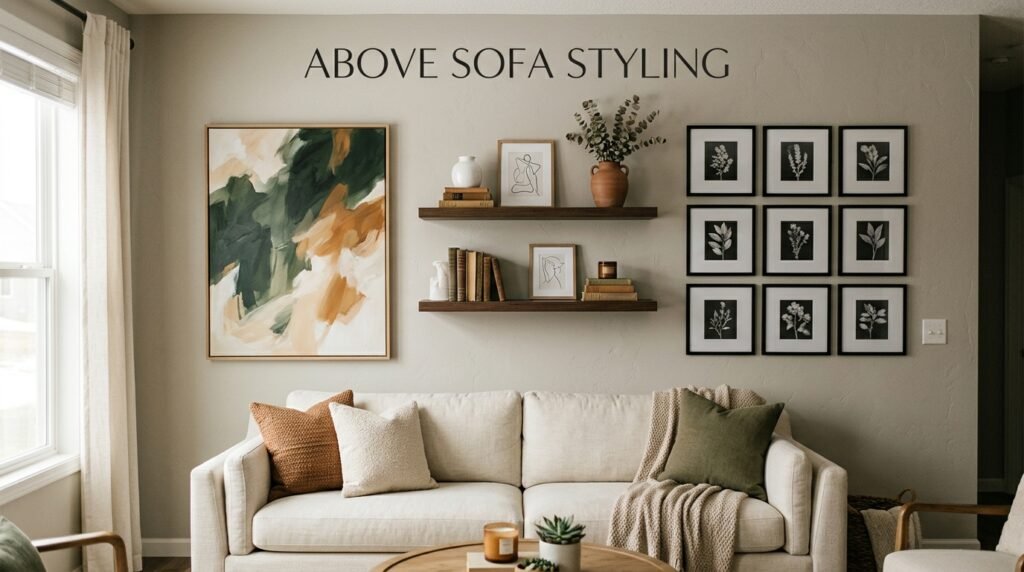 Above Sofa Styling