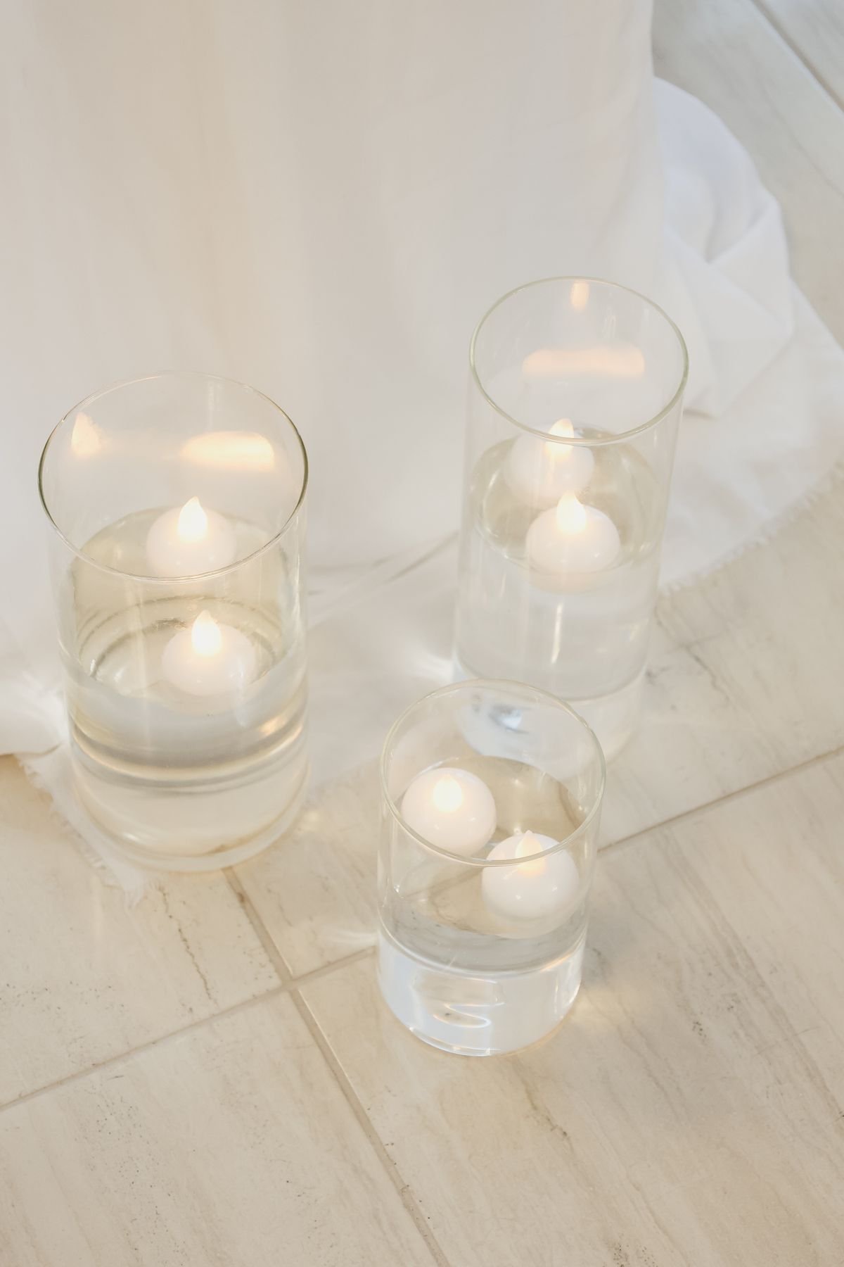 DIY floating candles for Halloween