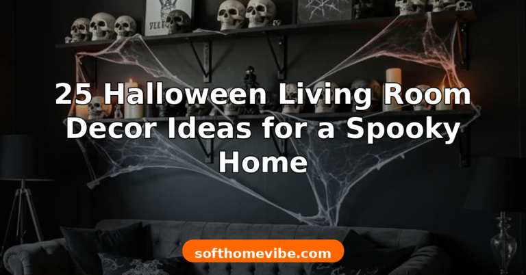 25 Halloween Living Room Decor Ideas for a Spooky-Chic Home